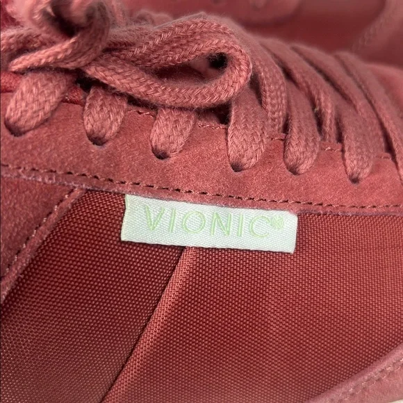 NWOT Vionic Breilyn Sneakers Pink Salmon Vionic Size 7 Sneaker Walking Shoe NWOT - Picture 2 of 12